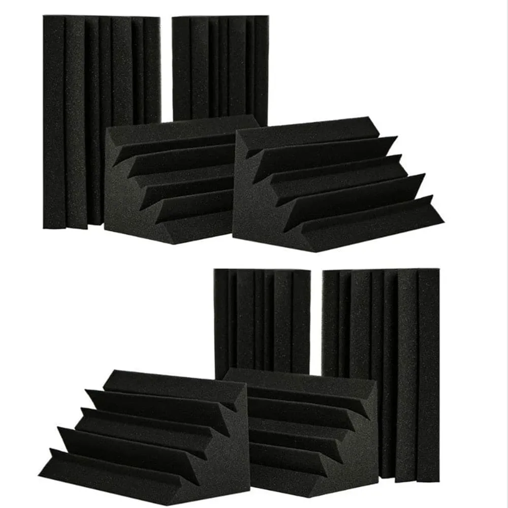 10 20pcs 18x18x30cm Acoustic Soundproof Foam Panel with Tapes