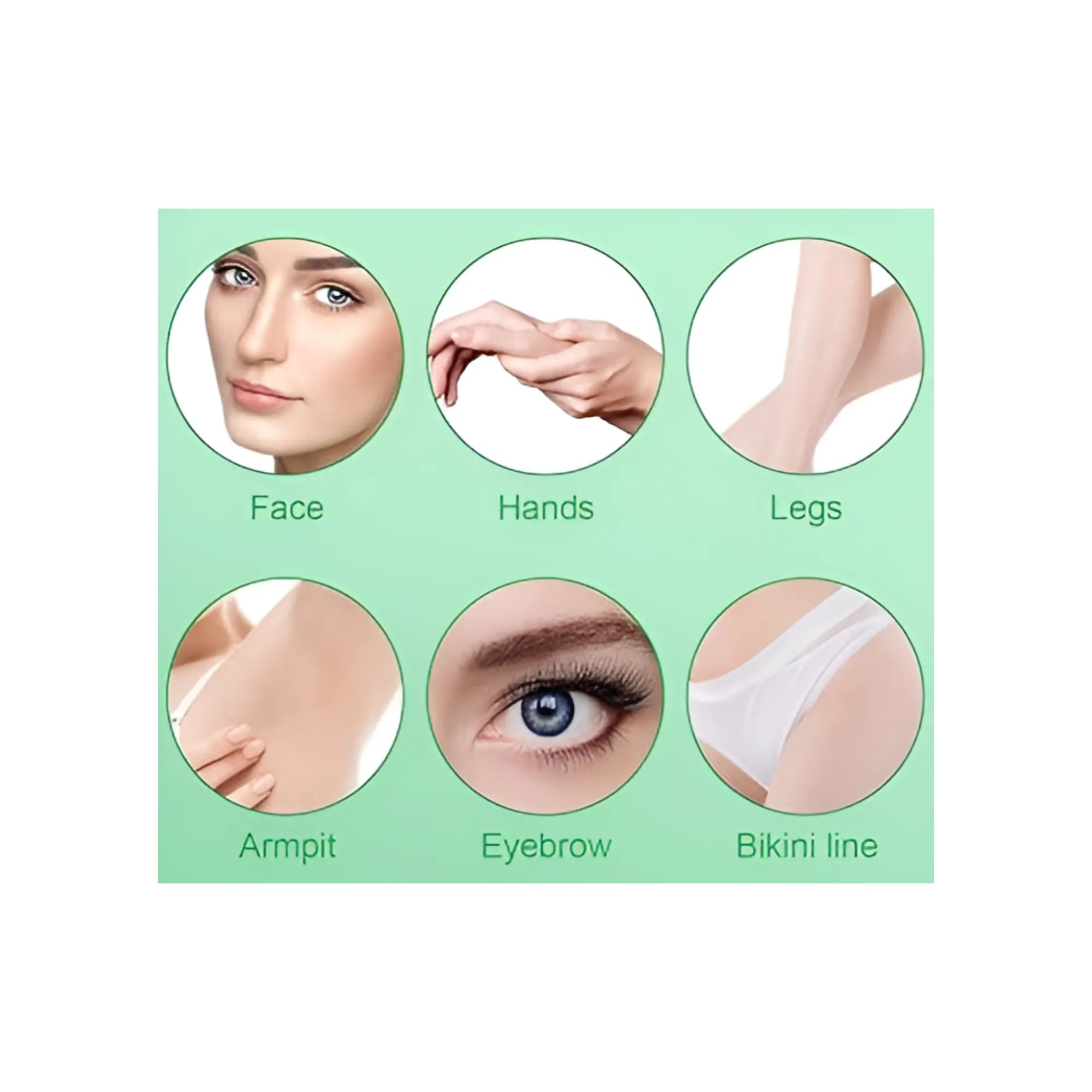 10 Pieces And 5 Double-Sided Disposable Waxing Strips for Body Hair Removal F49-8-1088