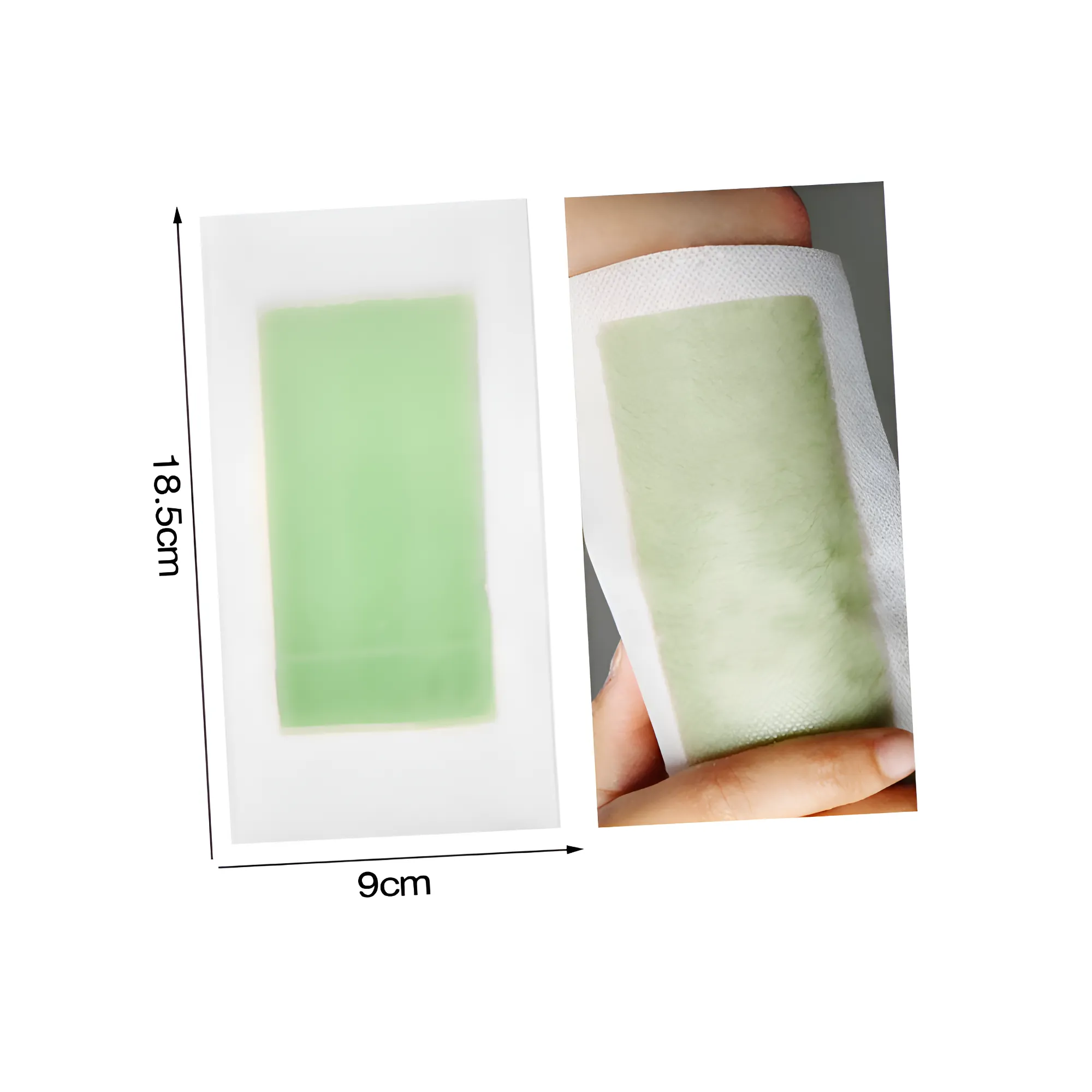 10 Pieces And 5 Double-Sided Disposable Waxing Strips for Body Hair Removal F49-8-1088