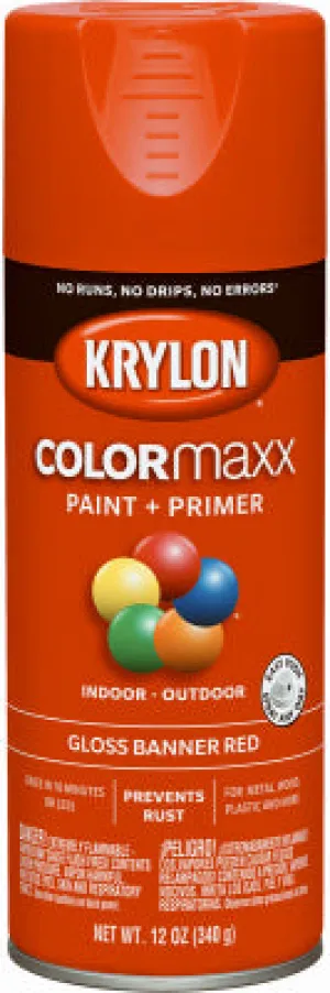 12 OZ Ban RED GLS Paint