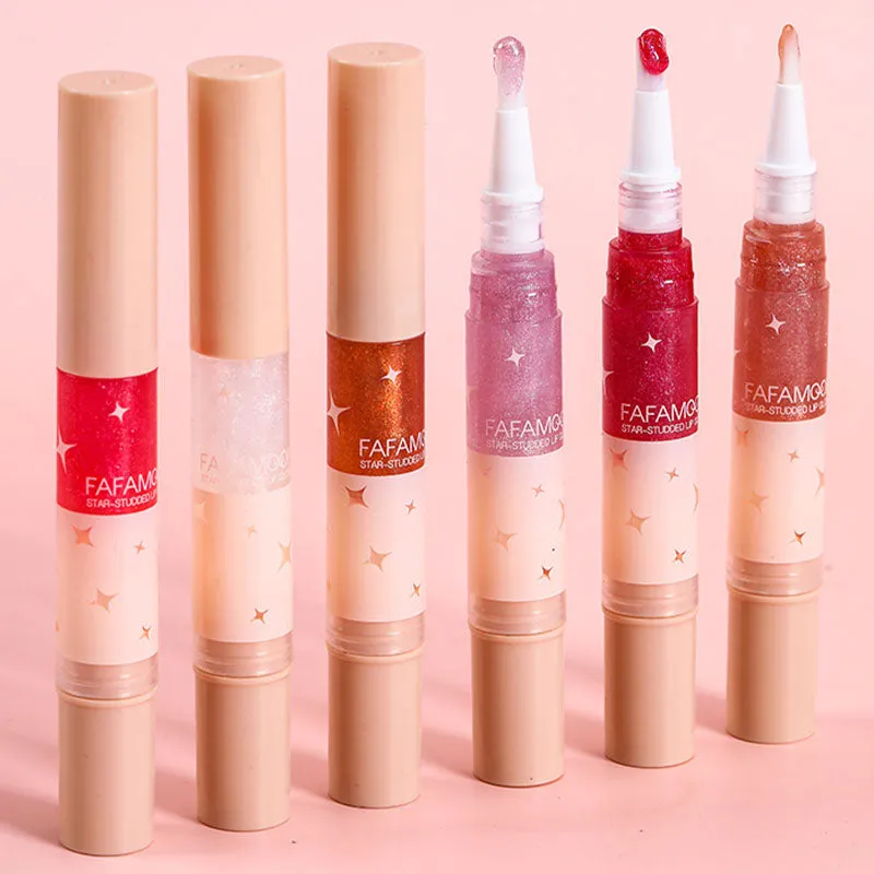 2PCSIt's only 9.90 Star-Studded Lip Glossfree shipping