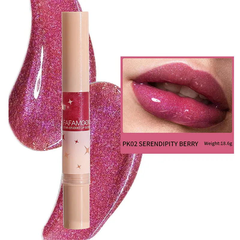 2PCSIt's only 9.90 Star-Studded Lip Glossfree shipping