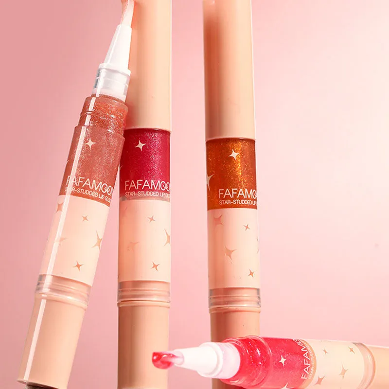 2PCSIt's only 9.90 Star-Studded Lip Glossfree shipping