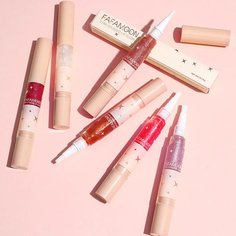 2PCSIt's only 9.90 Star-Studded Lip Glossfree shipping