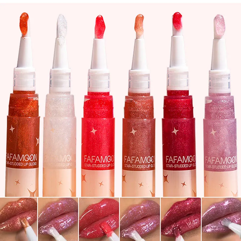 2PCSIt's only 9.90 Star-Studded Lip Glossfree shipping