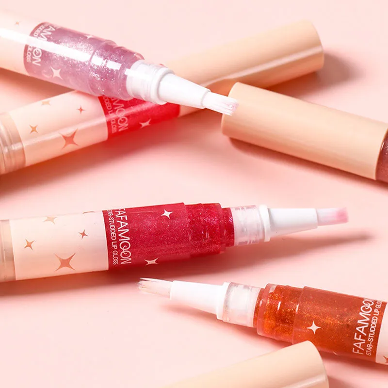 2PCSIt's only 9.90 Star-Studded Lip Glossfree shipping