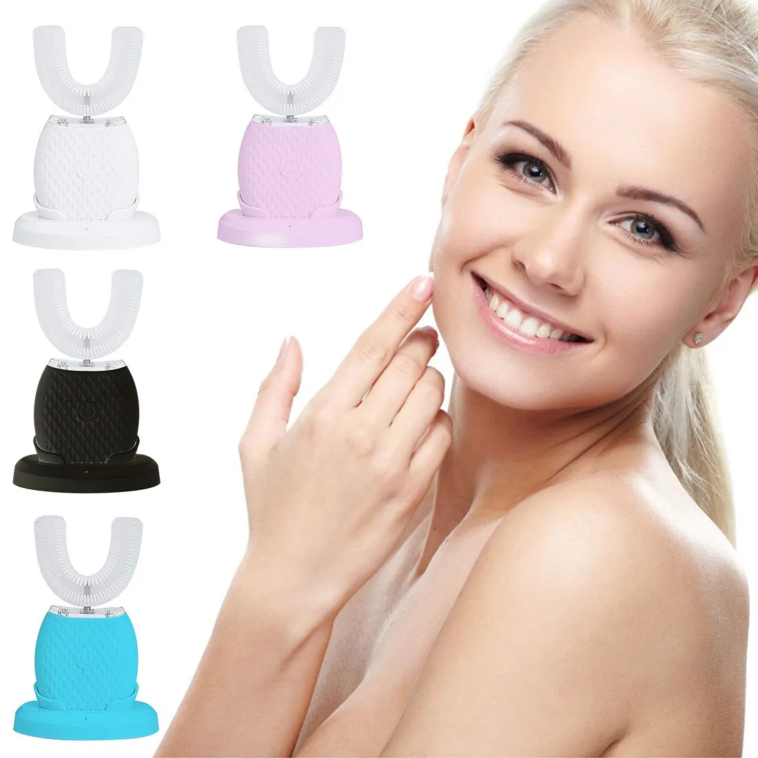 360 Degree Sonic Electric Toothbrush USB Rechargeable