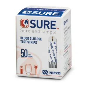 4SURE Blood Glucose strips 50 VAT Relief