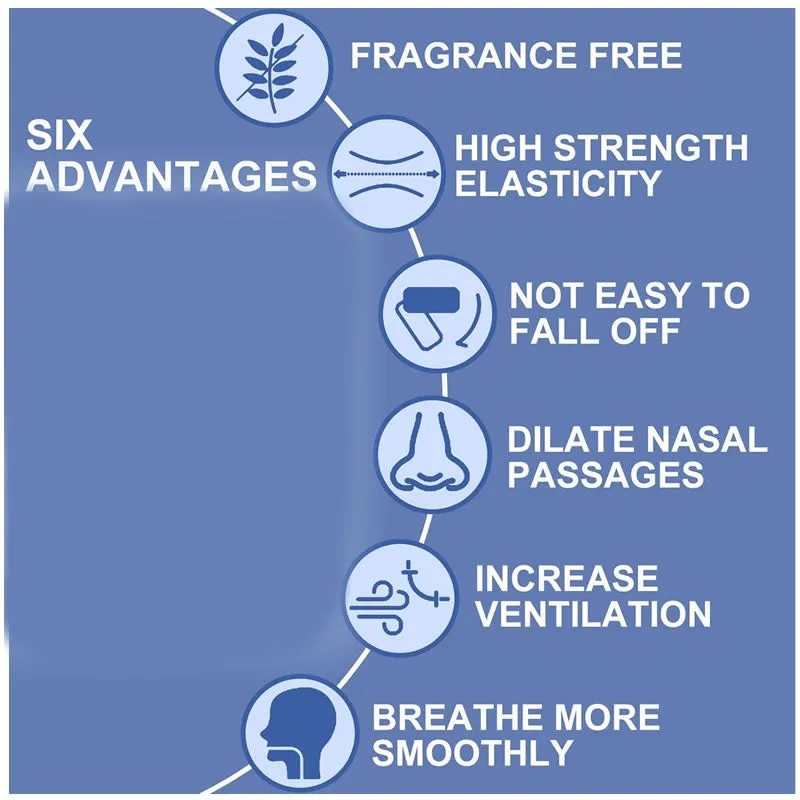 6 Piece Anti Snore Nasal Strips F49-8-895