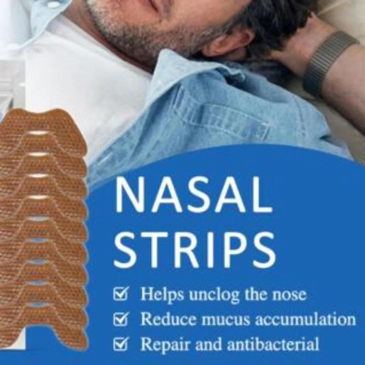 6 Piece Anti Snore Nasal Strips F49-8-895