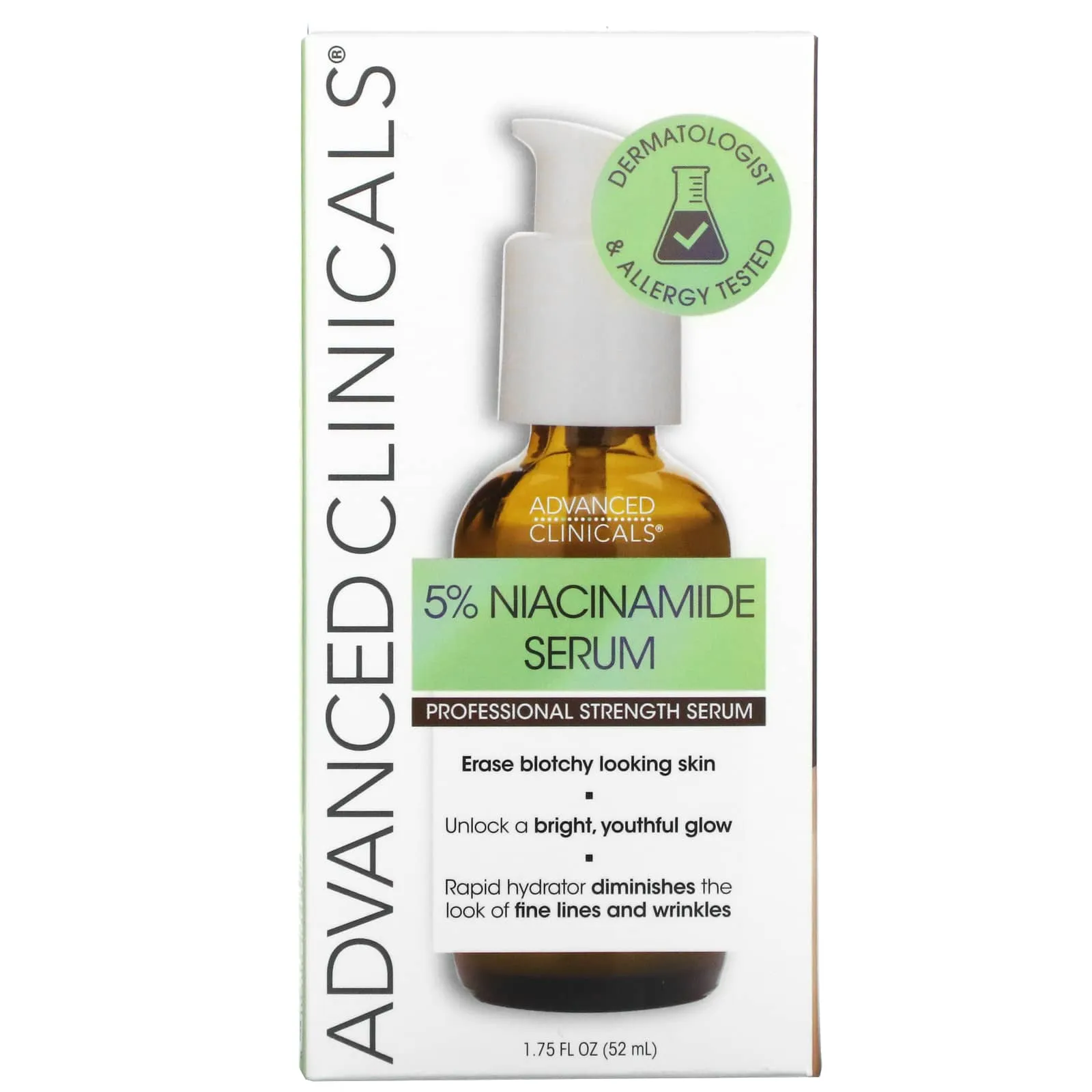 Advanced Clinicals Serum with 5% Niacinamide, 52 ml