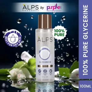 Alps Goodness 100% Pure Glycerine (100ml) | Super Hydrating - Best For Dry Skin | Silicon-Free Paraben Free | Vegan | For Both Hair & Skin