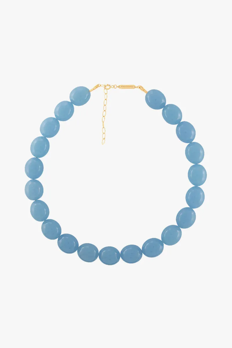 Aqua Do Mar Beaded Necklace Goldplated
