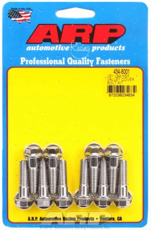 ARP Intake Valley Cover Bolt Kits 434-8001