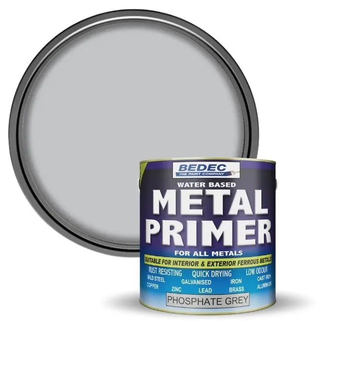 Bedec All Metals Primer Paint - Phosphate Grey