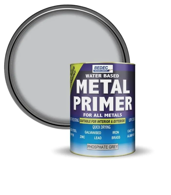 Bedec All Metals Primer Paint - Phosphate Grey