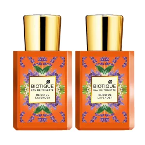 BIOTIQUE BLISSFULL LAVENDER Eau De Toilette 50ml (Pack of 2)