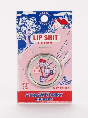 BlueQ Lip Shit Balm "Strawberry Rhubarb"