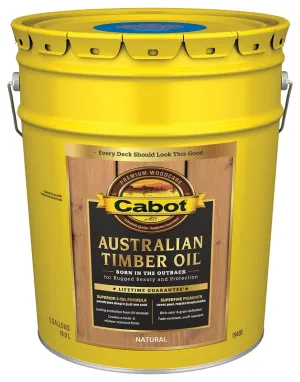 Cabot 140.0019400.008 Timber Oil, Natural, Liquid, 5 gal, Pail :PAIL: QUANTITY: 1