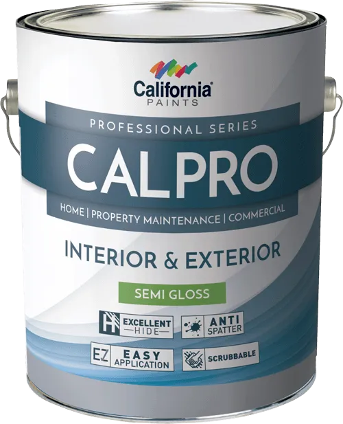 California Paint CalPro Interior/Exterior Series Semi Gloss Deep Base 1 Gallon, Gray Seal