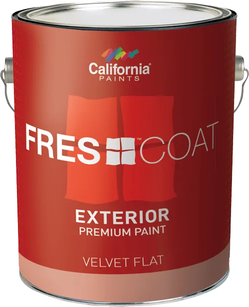 California Products Fres~Coat Premium Exterior Paint 1 Gallon Black (1 Gallon, Black)