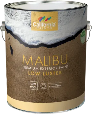 California Products Malibu Premium Exterior Paint Low Luster Medium Base- 1 Gallon