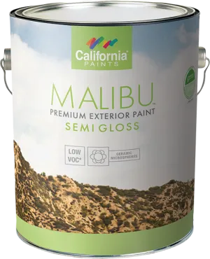 California Products Malibu Premium Exterior Paint Semi Gloss - Deep Base - 1 qt.