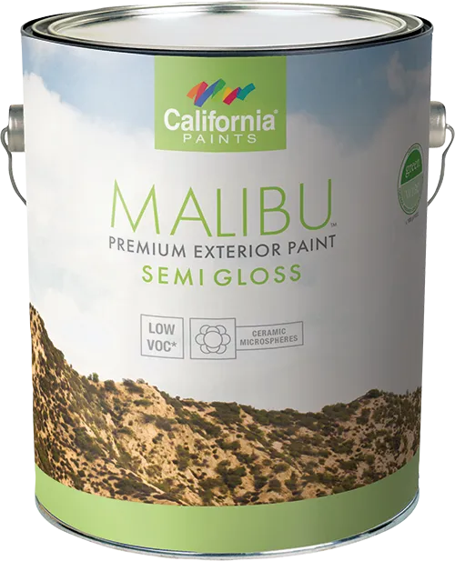 California Products Malibu Premium Exterior Paint Semi Gloss - Deep Base - 1 qt.