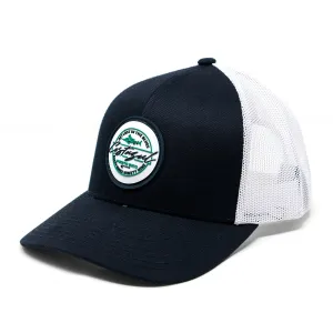 Costazul Deep Waters Rubber Patch Snapback Cap - Black/White