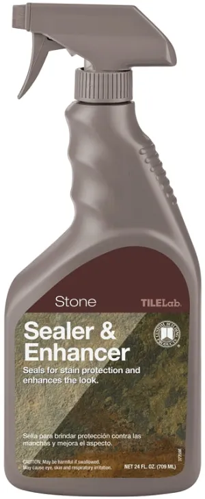 CUSTOM TileLab TLSES24Z Stone Sealer and Enhancer, Liquid, Milky White, 24 oz, Spray Bottle :EA: QUANTITY: 1