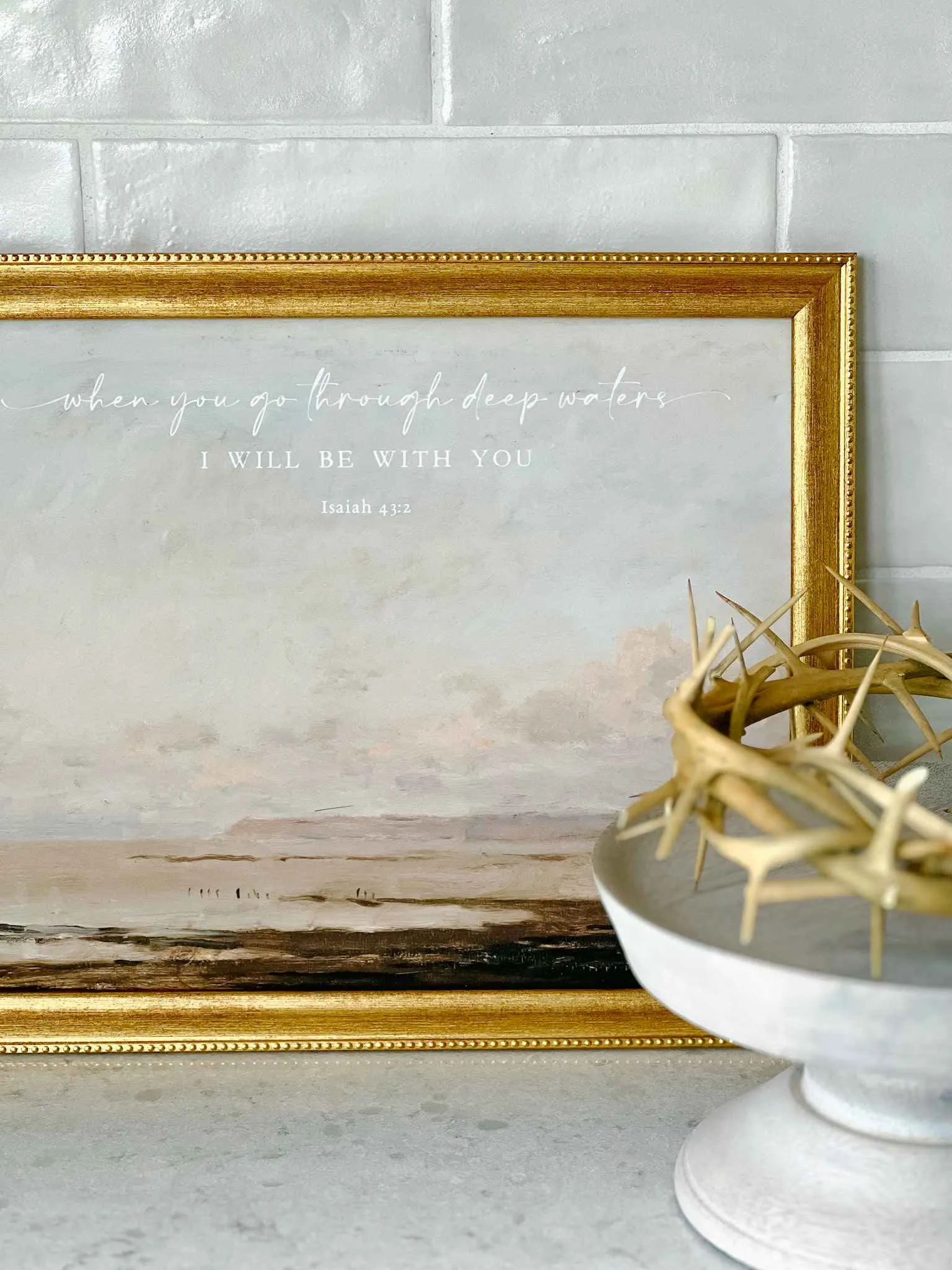 Deep Waters Isaiah - Print