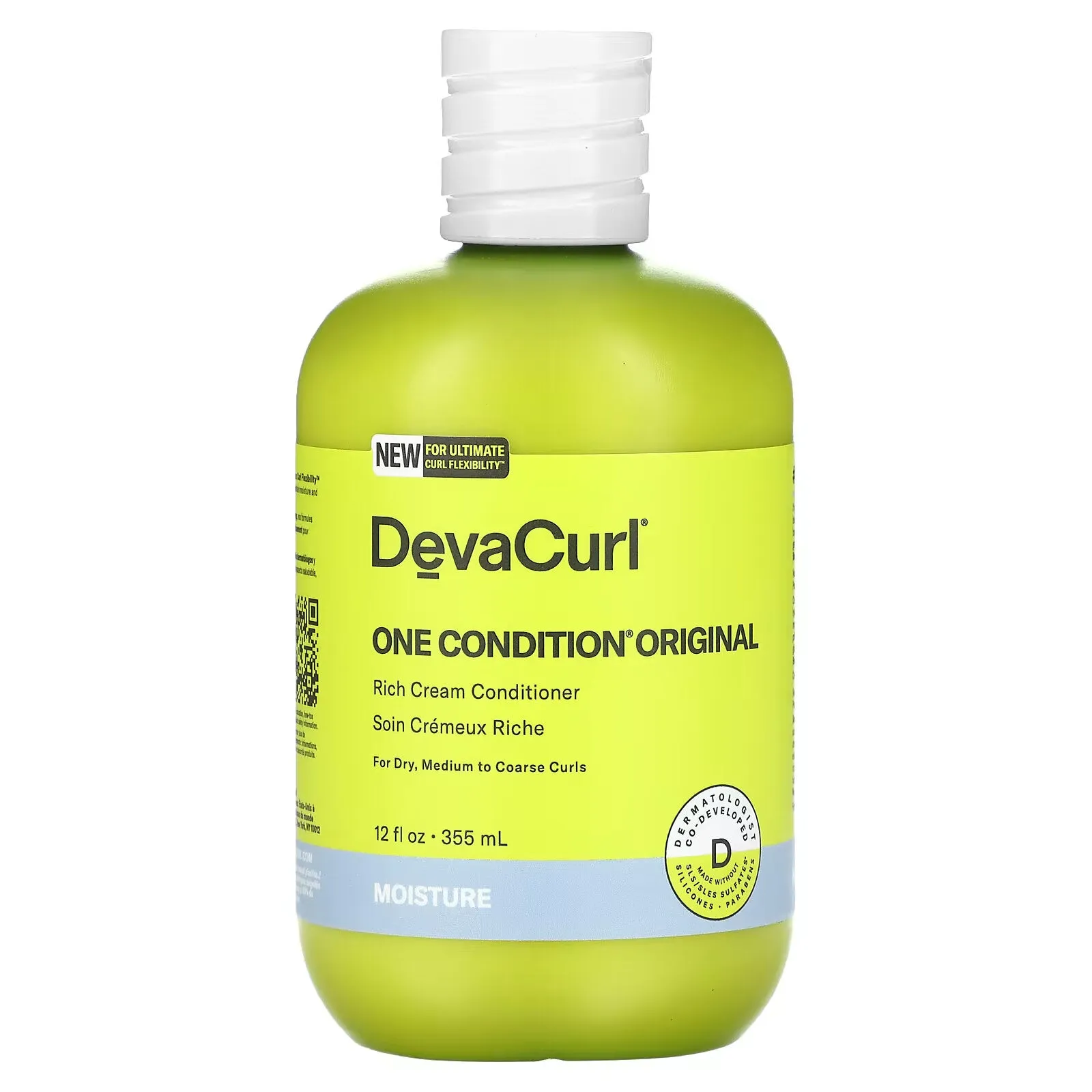 Deva  Curl, One Condition Original, rich-tasting cream conditioner, for dry skin Medium to Coarse Curls, 355 ml (12 fl oz)