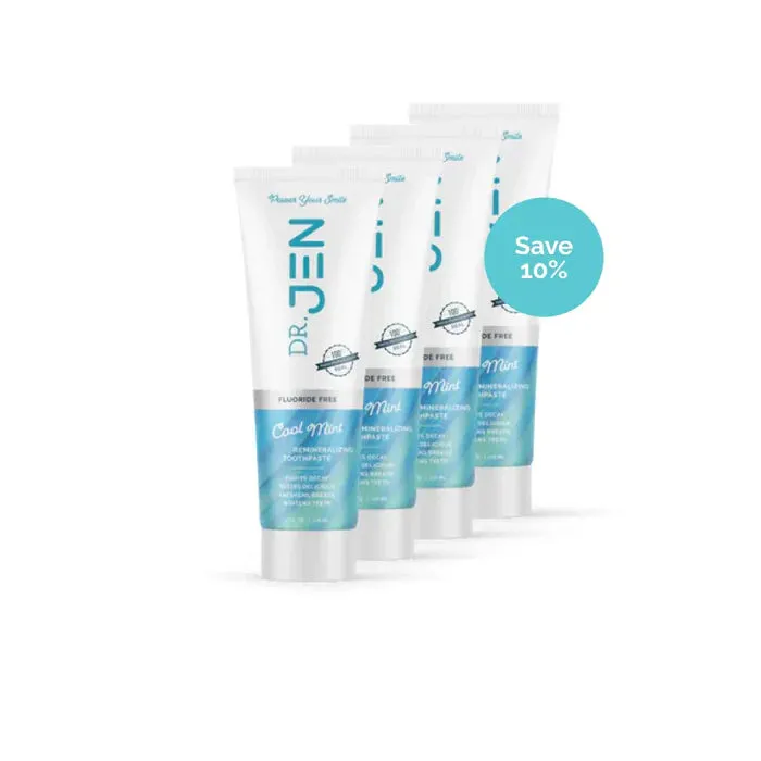 Dr. Jen Fluoride-Free Cool Mint 10% Nano Hydroxyapatite Toothpaste