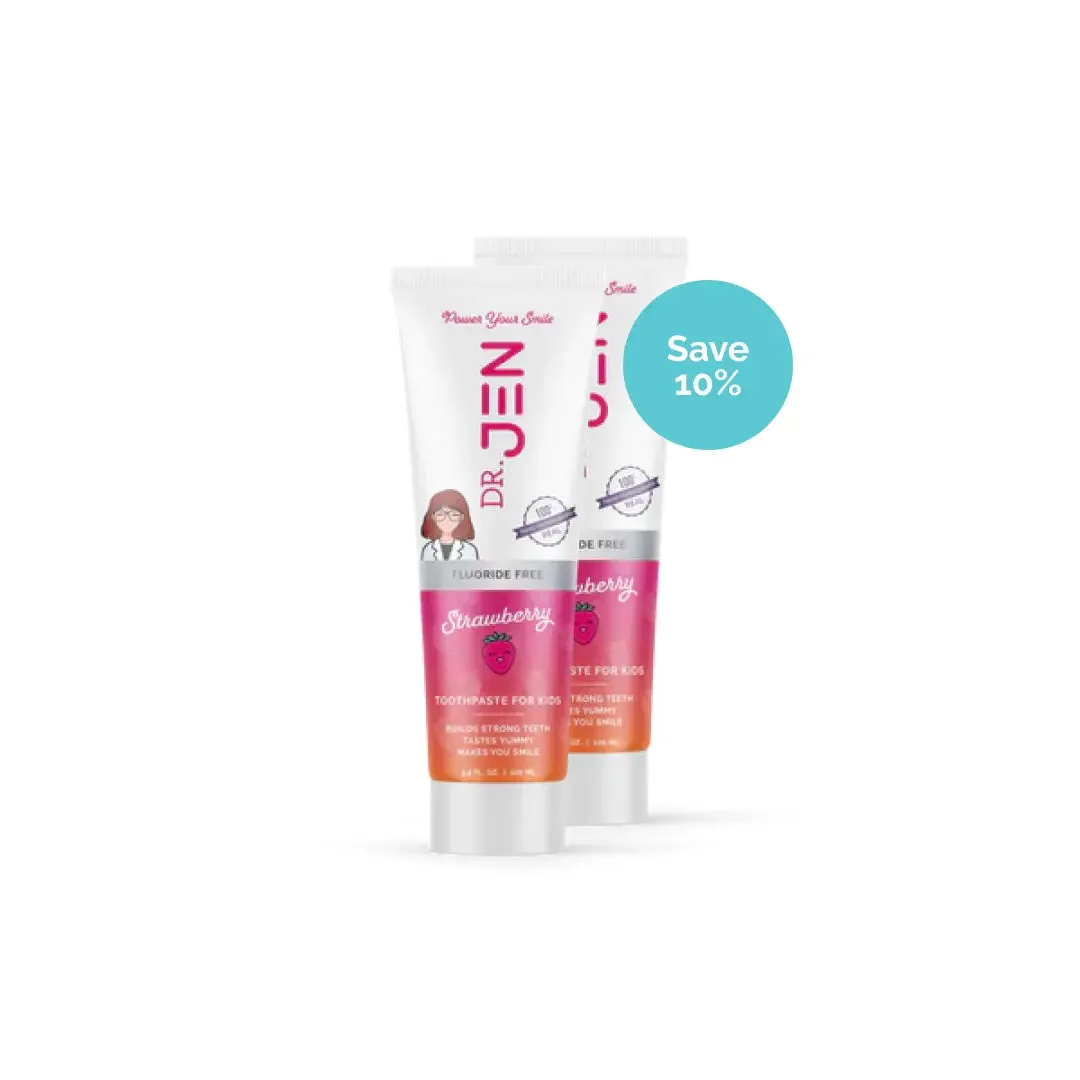 Dr. Jen Fluoride-Free Strawberry 10% Nano Hydroxyapatite Toothpaste