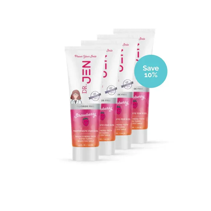 Dr. Jen Fluoride-Free Strawberry 10% Nano Hydroxyapatite Toothpaste