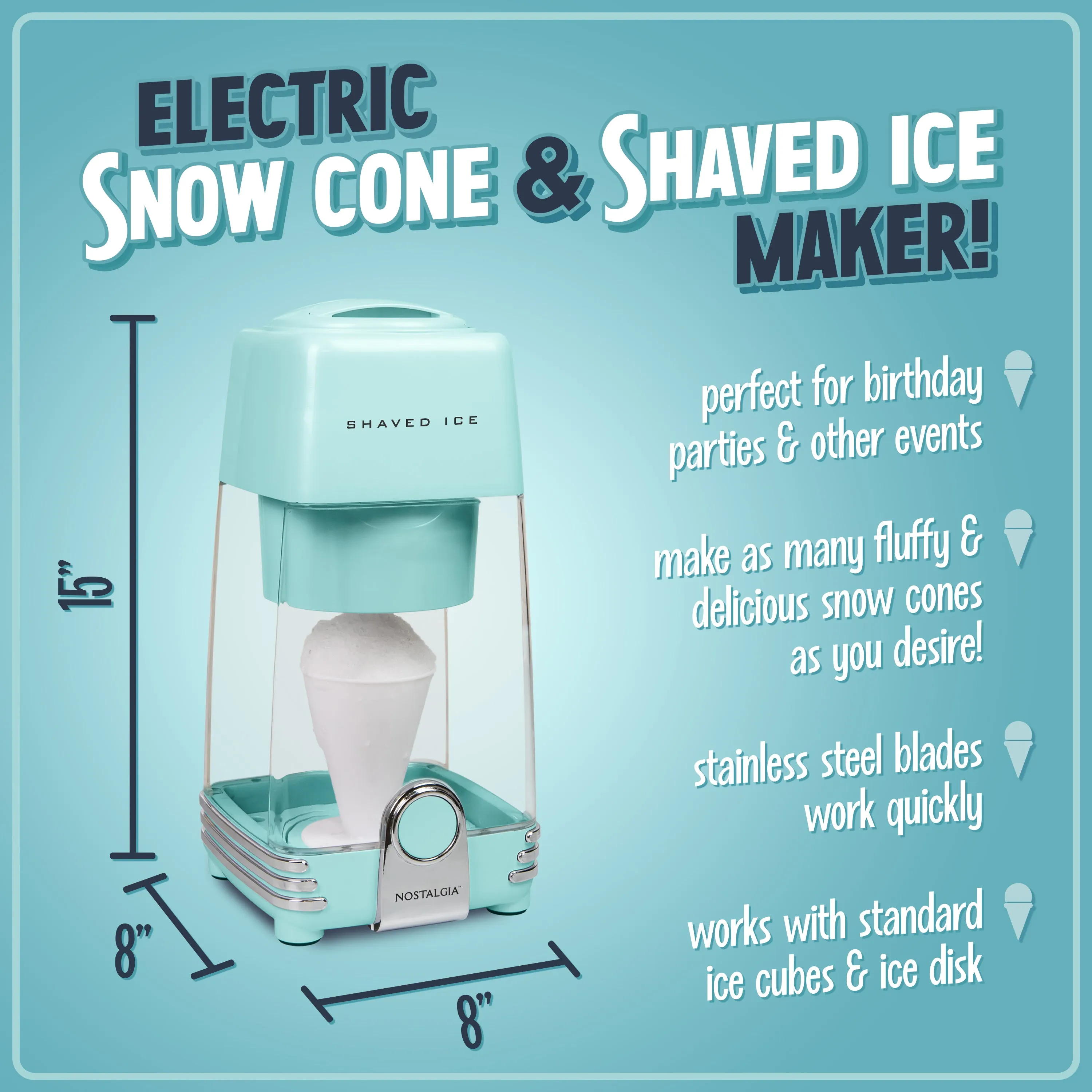 Electric Shaved Ice & Snow Cone Maker