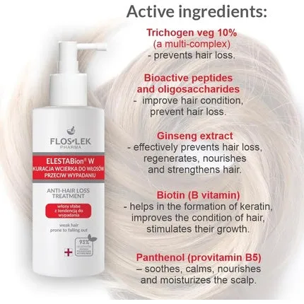 Elestabion W Serum for the treatment of hair loss, hair growth and thickening, 100 ml, Floslek