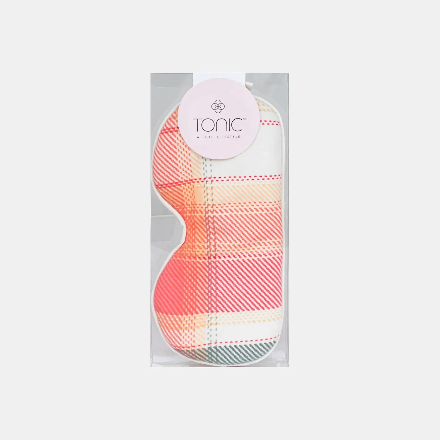 Flannel Check Eye Mask