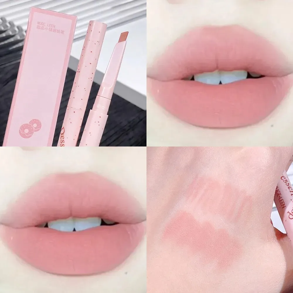 Flytonn- Milk Matte Smooth Lip Liner Pen Makeup Waterproof Lasting Contouring 3D Lips Lip Stick Pencil Nude Pink Lip Tint Lips Cosmetic