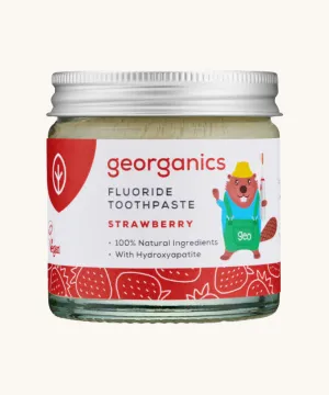 Georganics Kids Fluoride Toothpaste - Strawberry