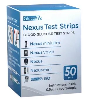 GlucoRx Nexus Test Strips 50pcs