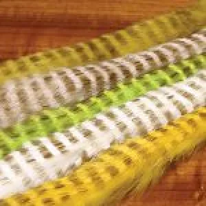 Hareline Dubbin Black Barred Magnum Rabbit Strips