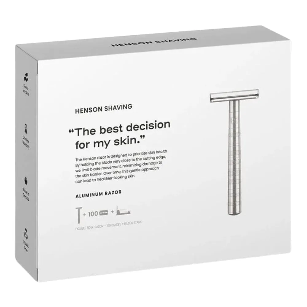 Henson Shaving AL13 Aluminium Safety Razor Kit