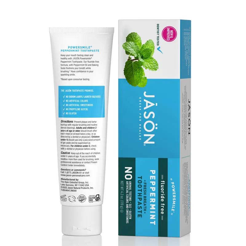 Jason PowerSmile Peppermint Fresh Breath Toothpaste 119g