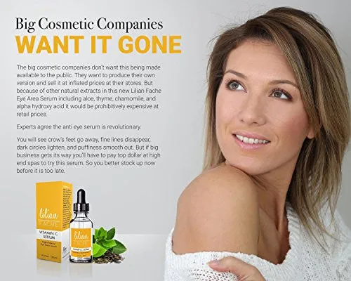 Lilian Fache Vitamin C Serum, Anti Aging Skin Care, 1.0 fl oz