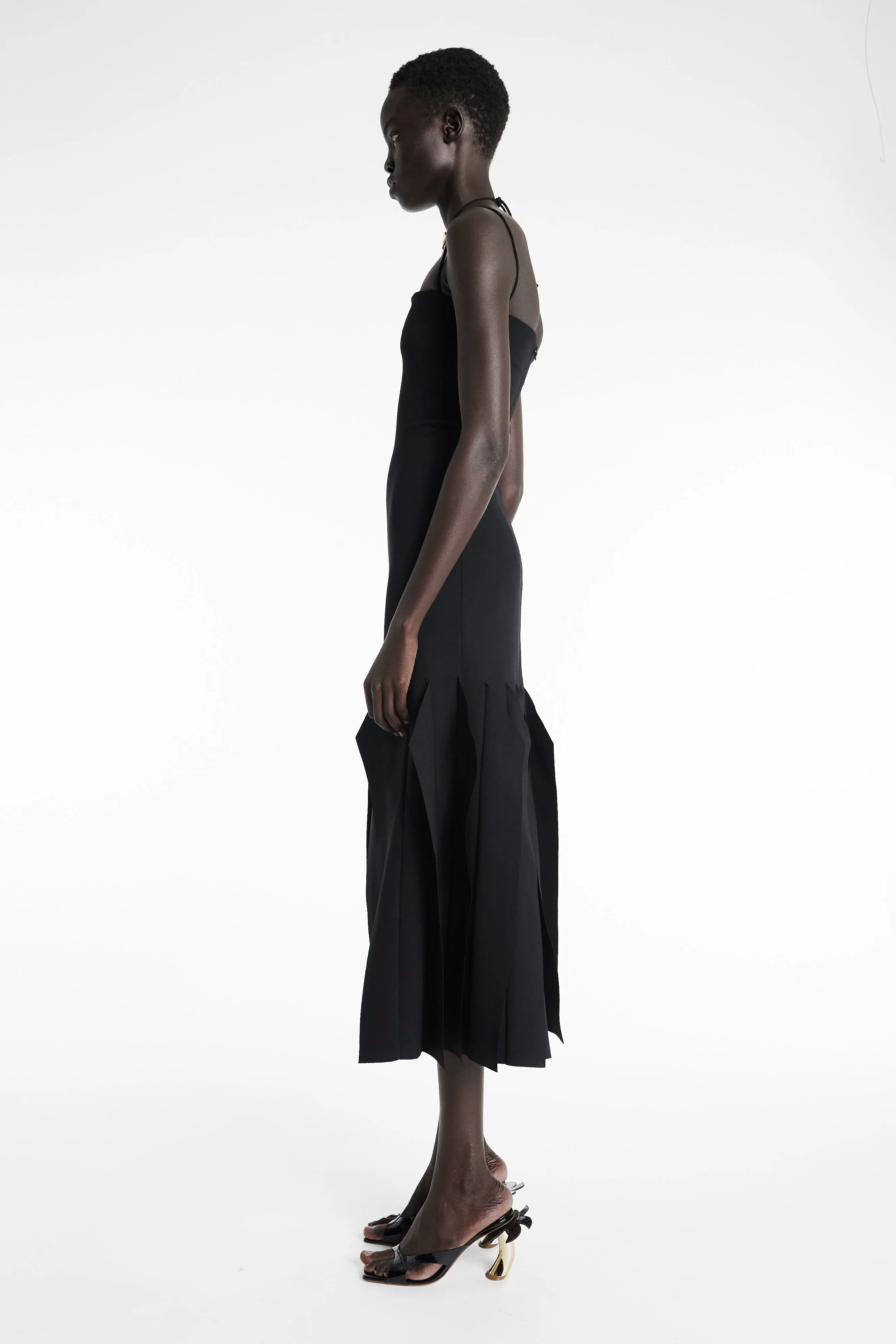 Lip Choker Dress Black