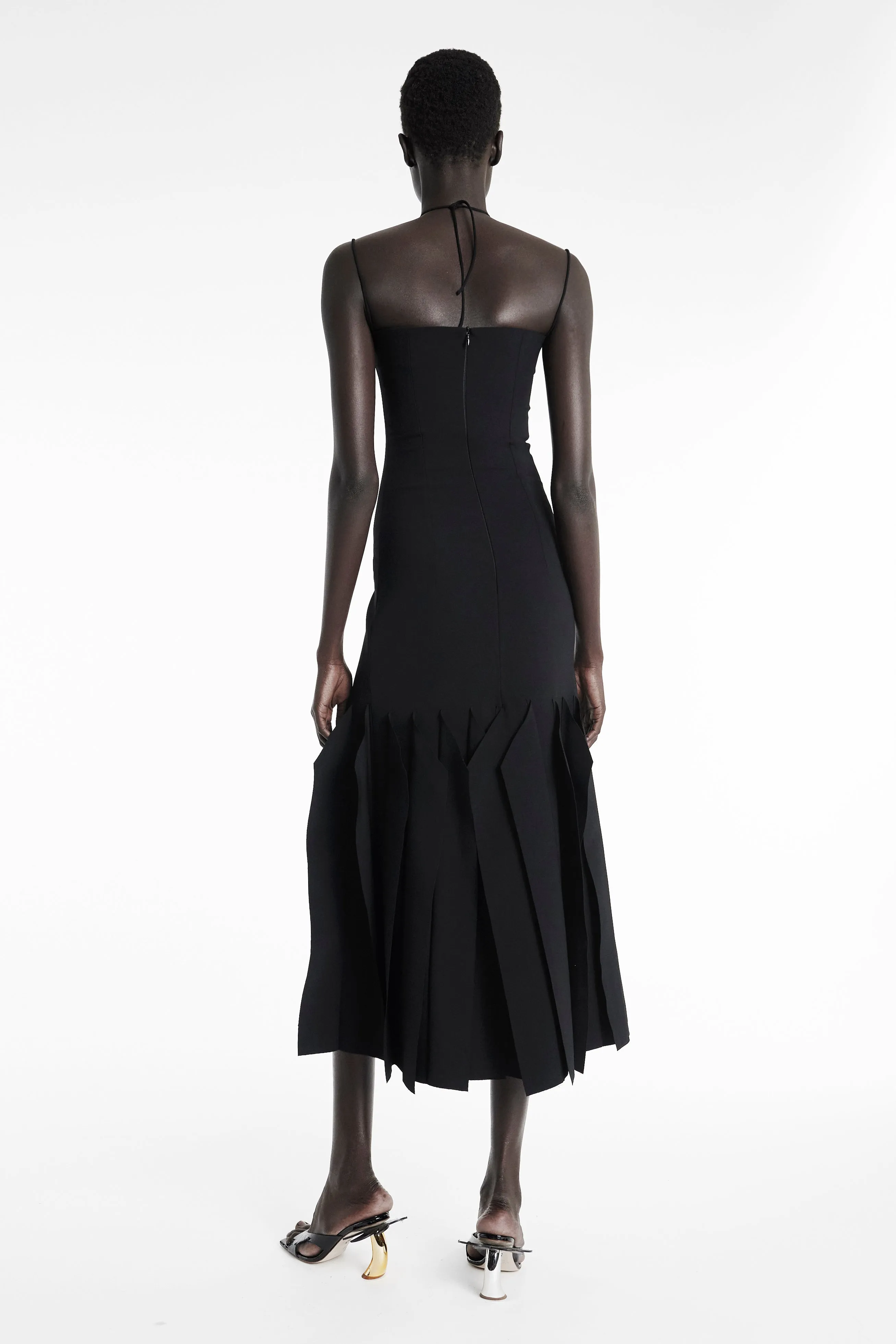 Lip Choker Dress Black