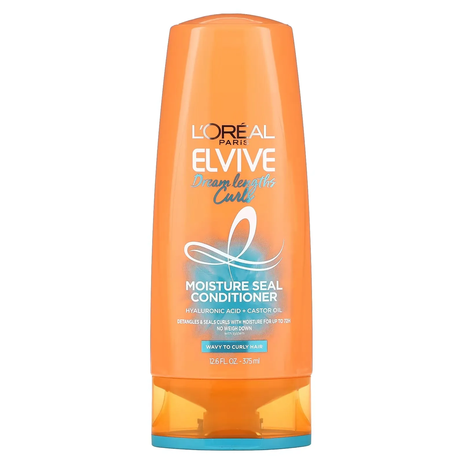 L'Oréal Elvive Dream Lengths Curls Moisturizing Conditioner for Wavy and Curly Hair, 375 ml