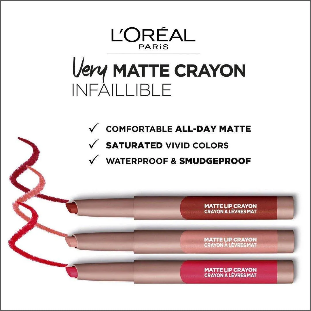 L'Oral Paris Infaillible Matte Lip Crayon 105 Sweet & Salty