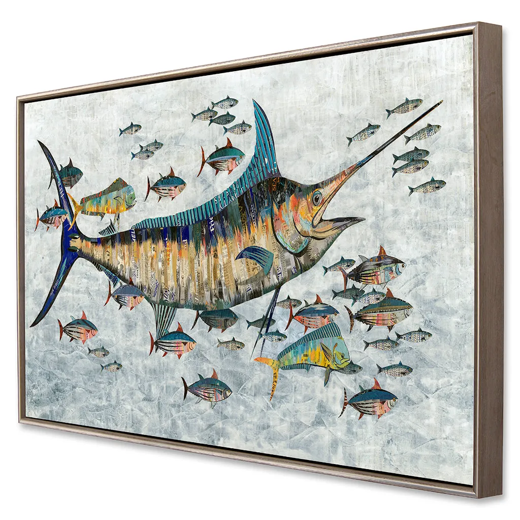 MARLIN canvas print with float frame